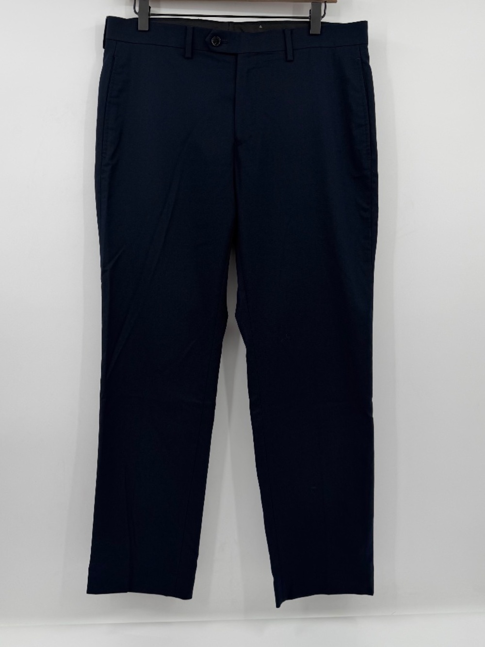 Lauren Ralph Lauren Dress Pants Men 33Wx30L Navy Blue Flat Front Trousers Slacks